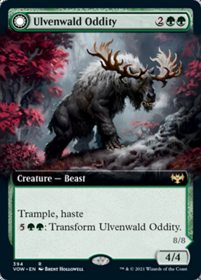 Ulvenwald Oddity // Ulvenwald Behemoth - [Foil, Extended Art] Innistrad: Crimson Vow (VOW)