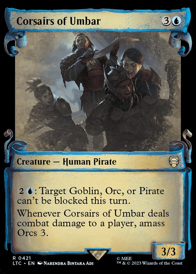 Corsairs of Umbar - [Foil, Showcase Scroll] Tales of Middle-earth Commander (LTC)