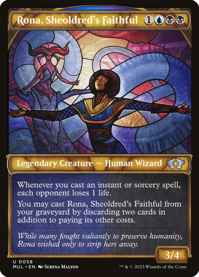 Rona, Sheoldred's Faithful - [Foil, Showcase] Multiverse Legends (MUL)