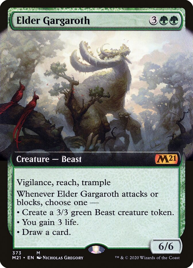 Elder Gargaroth - [Foil, Extended Art] Core Set 2021 (M21)