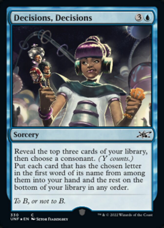 Decisions, Decisions - [Galaxy Foil] Unfinity (UNF)