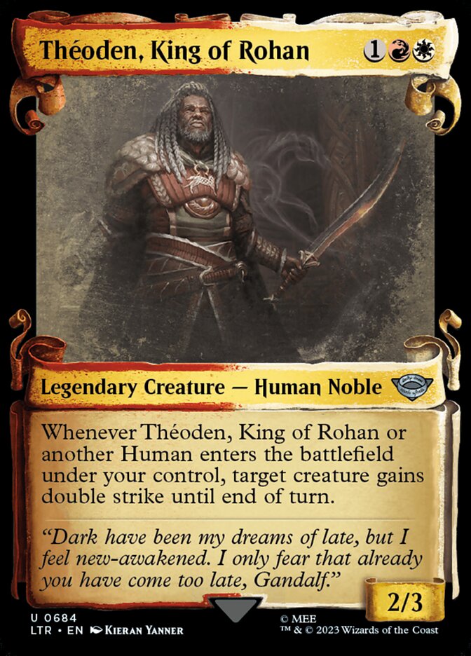 Th√©oden, King of Rohan - [Foil, Showcase Scroll] The Lord of the Rings: Tales of Middle-earth (LTR)