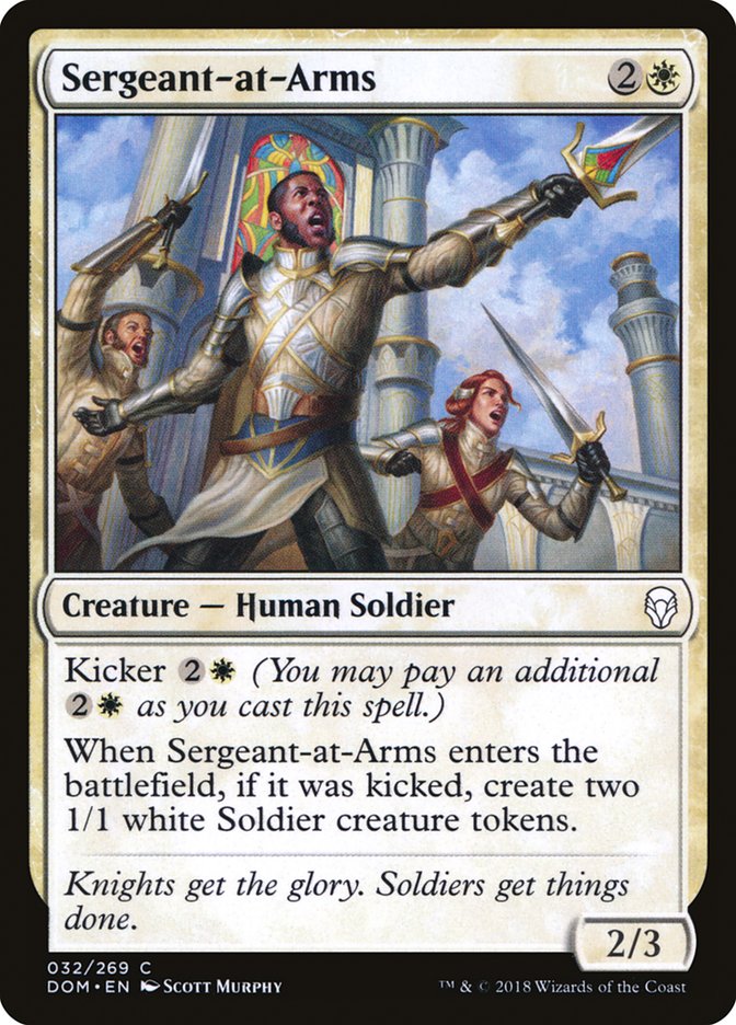Sergeant-at-Arms - [Foil] Dominaria (DOM)