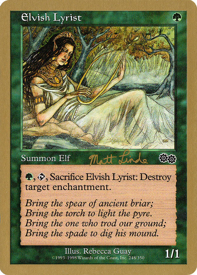 Elvish Lyrist - [Retro Frame] World Championship Decks 1999 (WC99)