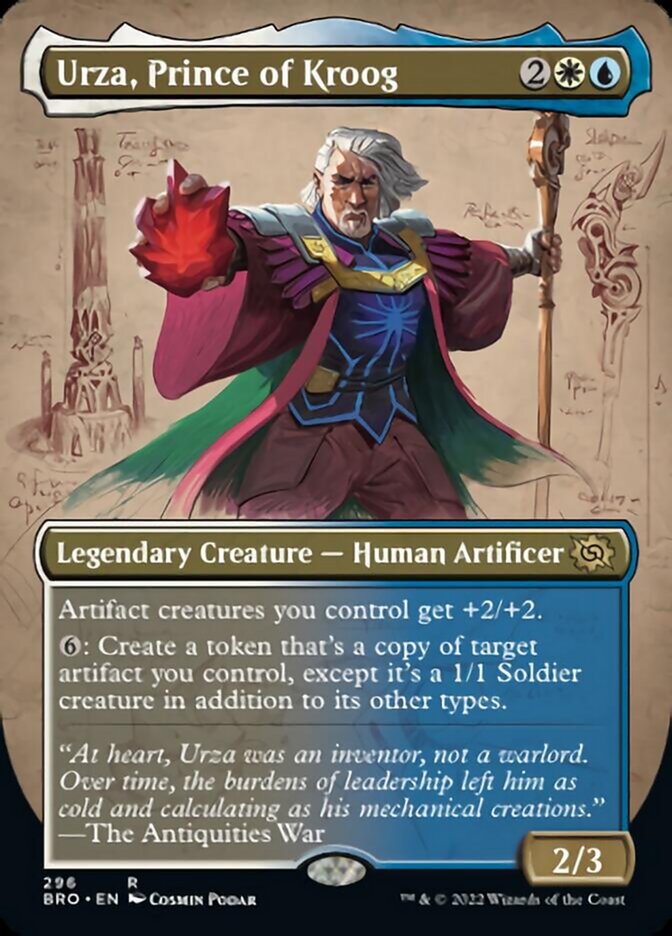 Urza, Prince of Kroog - [Foil, Borderless] The Brothers' War (BRO)