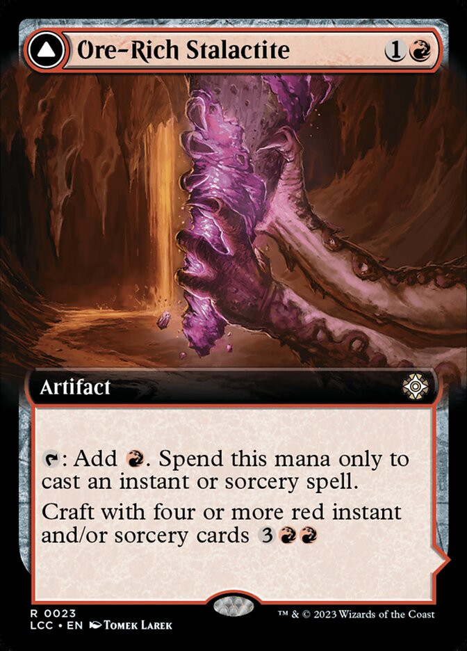Ore-Rich Stalactite // Cosmium Catalyst - [Extended Art] Lost Caverns of Ixalan Commander (LCC)
