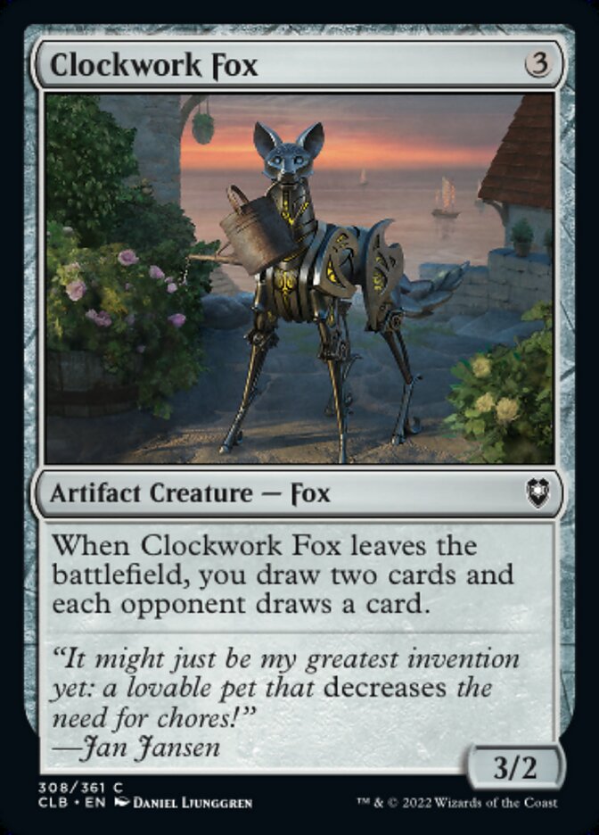 Clockwork Fox - [Foil] Commander Legends: Battle for Baldur's Gate (CLB)