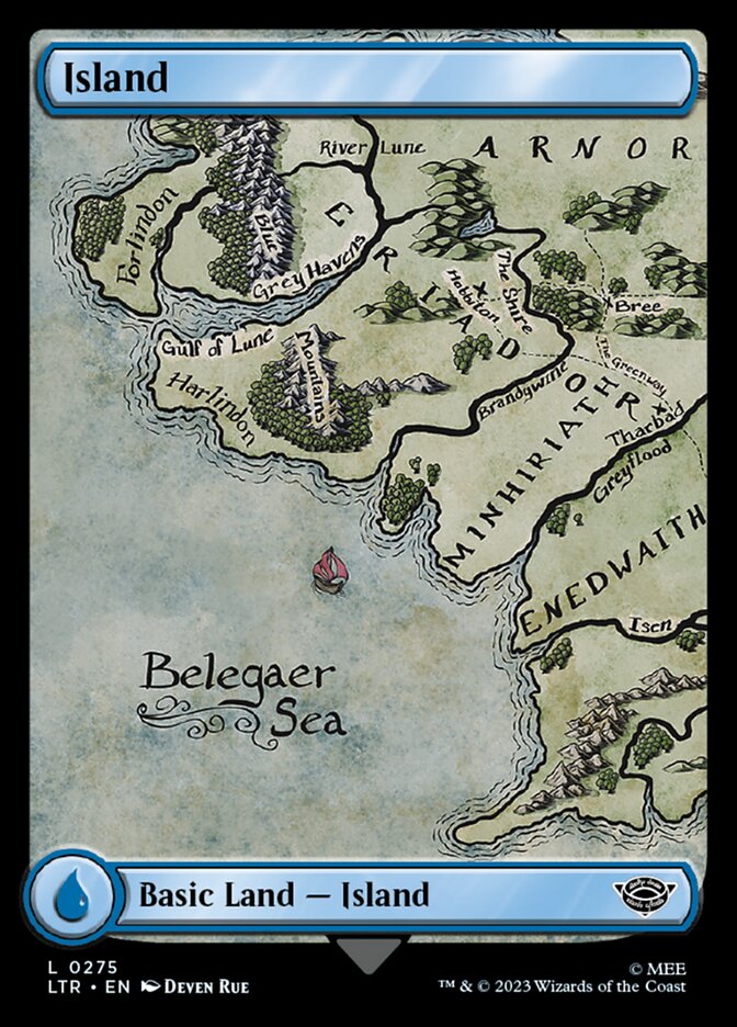 Island (275) - [Full Art] The Lord of the Rings: Tales of Middle-earth (LTR)