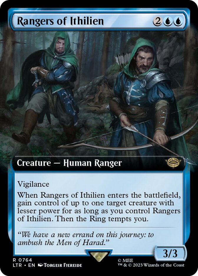 Rangers of Ithilien - [Surge Foil, Extended Art] The Lord of the Rings: Tales of Middle-earth (LTR)