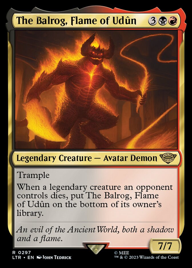 The Balrog, Flame of Udûn - [Foil] The Lord of the Rings: Tales of Middle-earth (LTR)