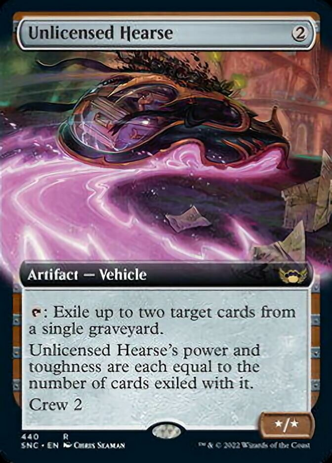 Unlicensed Hearse - [Foil, Extended Art] Streets of New Capenna (SNC)