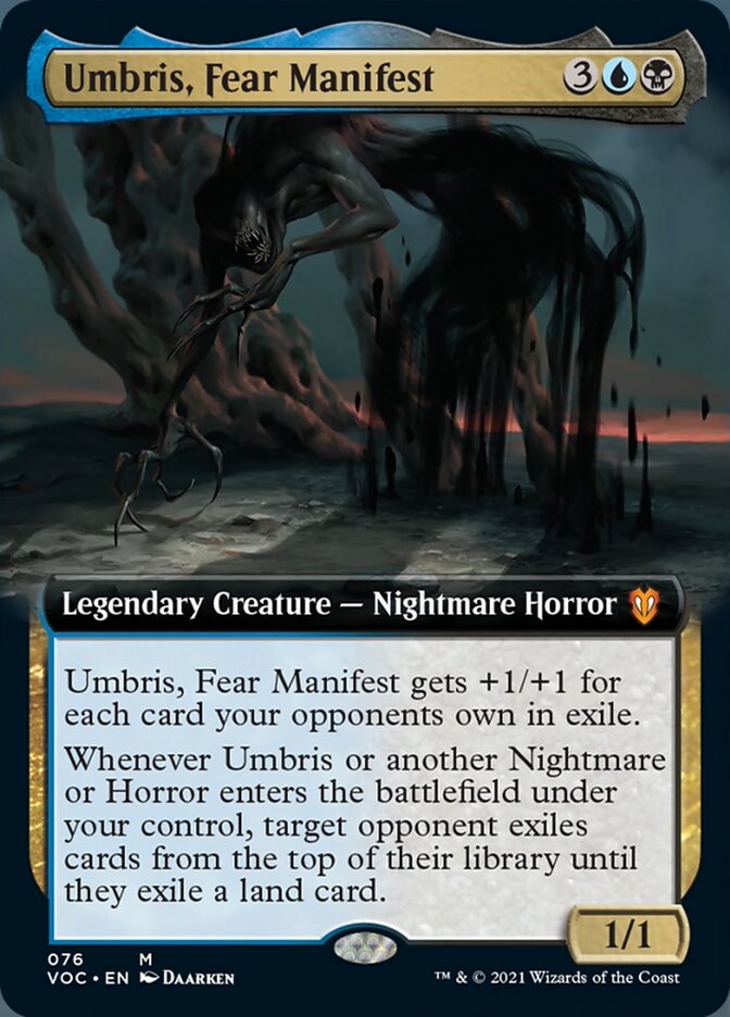 Umbris, Fear Manifest - [Foil, Extended Art] Crimson Vow Commander (VOC)