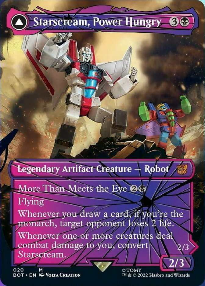 Starscream, Power Hungry // Starscream, Seeker Leader - [Shattered Glass] Transformers (BOT)