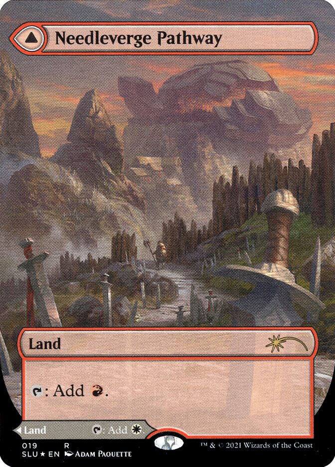 Needleverge Pathway // Pillarverge Pathway - [Foil, Borderless] Secret Lair: Ultimate Edition (SLU)
