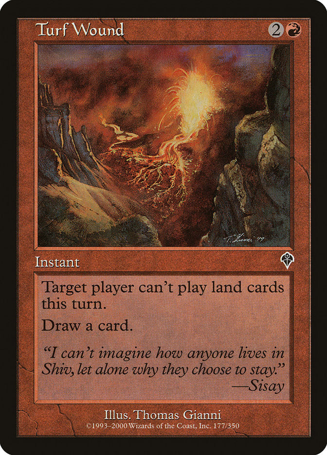 Turf Wound - [Foil, Retro Frame] Invasion (INV)