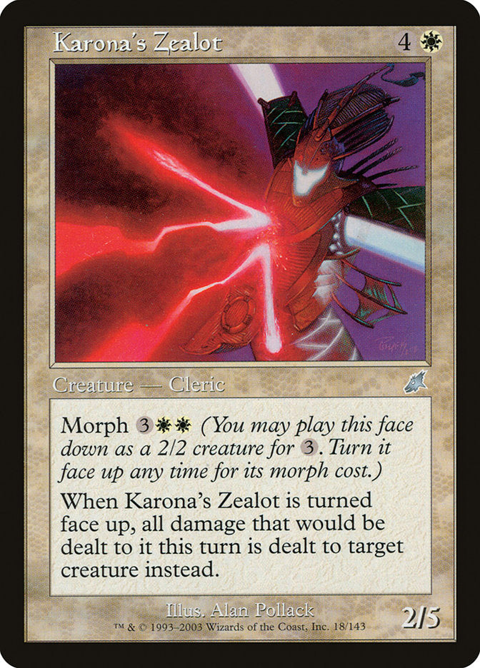 Karona's Zealot - [Foil] Scourge (SCG)