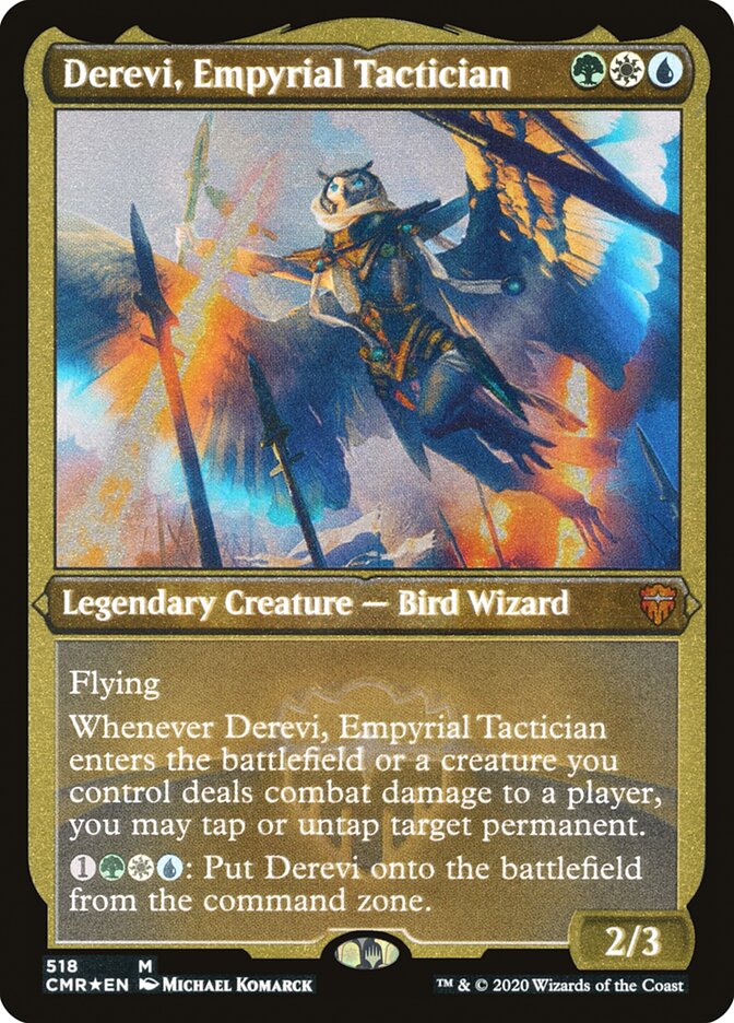 Derevi, Empyrial Tactician - [Etched Foil] Commander Legends (CMR)