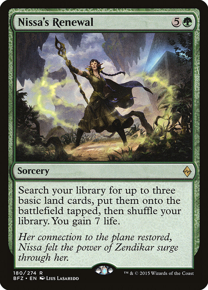 Nissa's Renewal - [Foil] Battle for Zendikar (BFZ)