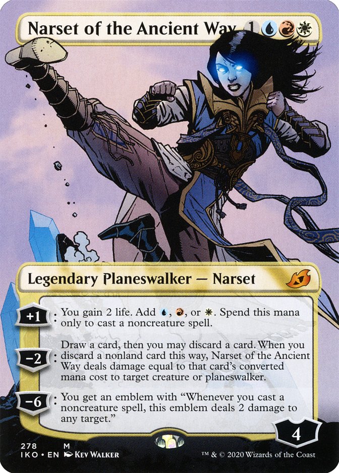 Narset of the Ancient Way - [Foil, Borderless] Ikoria: Lair of Behemoths (IKO)