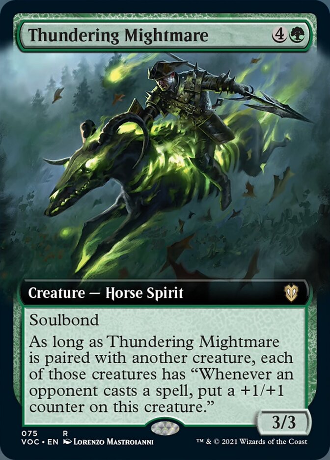 Thundering Mightmare - [Foil, Extended Art] Crimson Vow Commander (VOC)