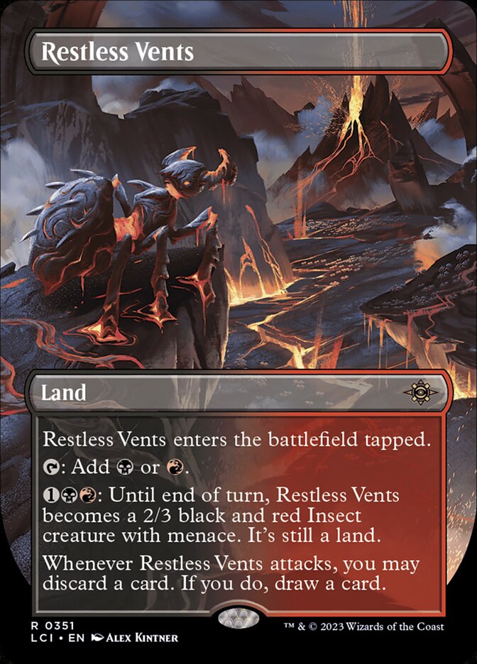 Restless Vents - [Foil, Borderless] The Lost Caverns of Ixalan (LCI)