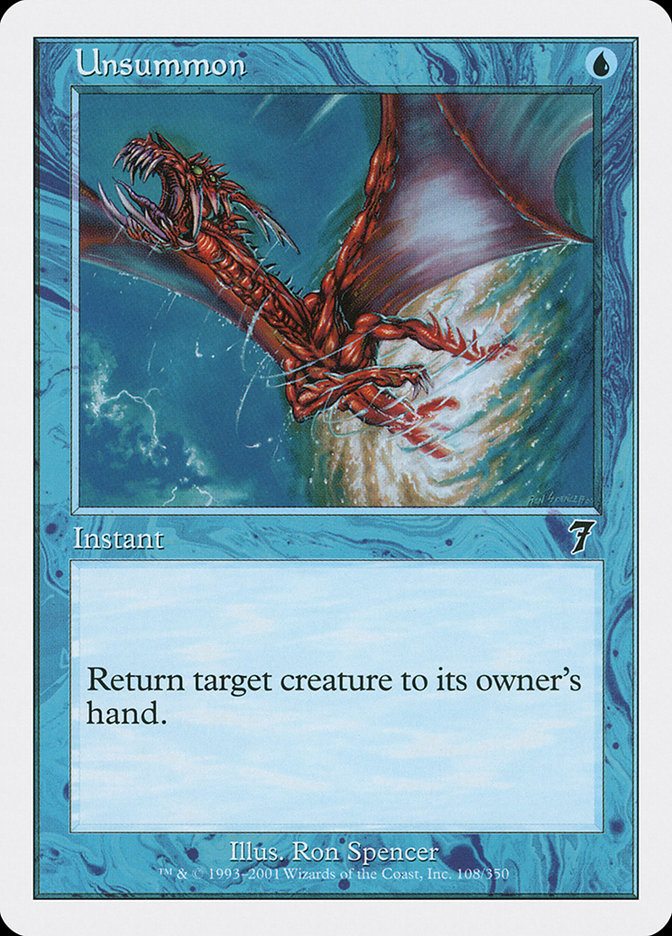 Unsummon - [Foil] Seventh Edition (7ED)