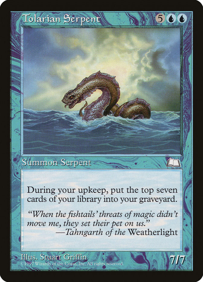 Tolarian Serpent - Weatherlight (WTH)