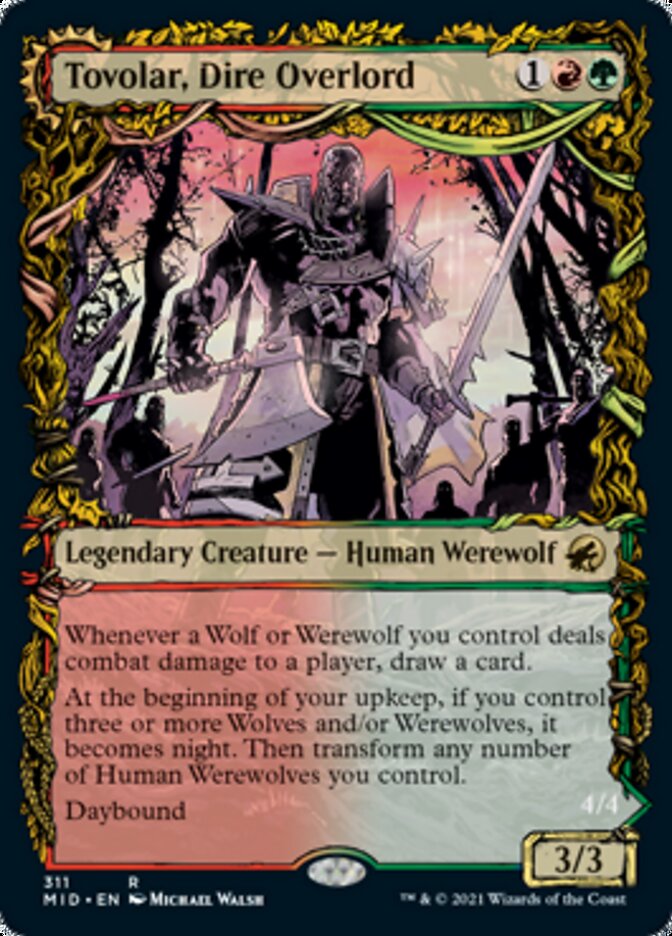 Tovolar, Dire Overlord // Tovolar, the Midnight Scourge - [Foil, Showcase] Innistrad: Midnight Hunt (MID)