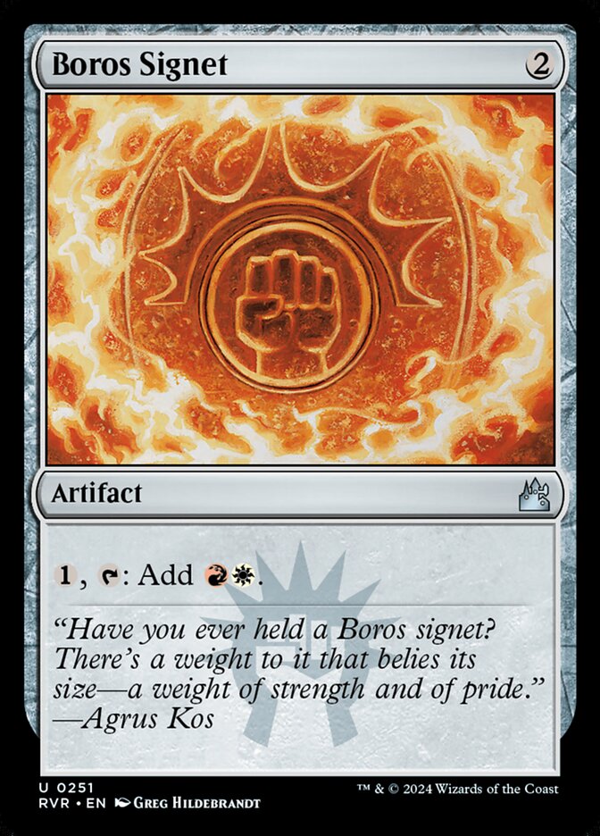 Boros Signet - Ravnica Remastered (RVR)