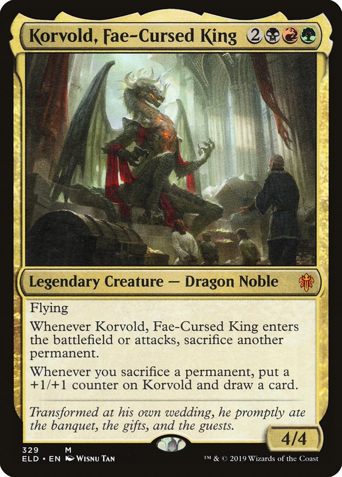Korvold, Fae-Cursed King - [Foil] Throne of Eldraine (ELD)