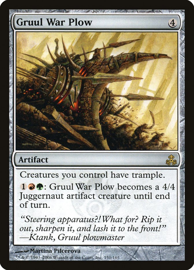 Gruul War Plow - [Foil] Guildpact (GPT)
