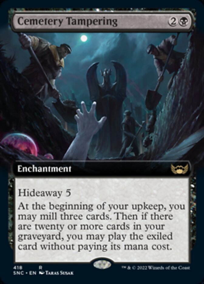 Cemetery Tampering - [Extended Art] Streets of New Capenna (SNC)