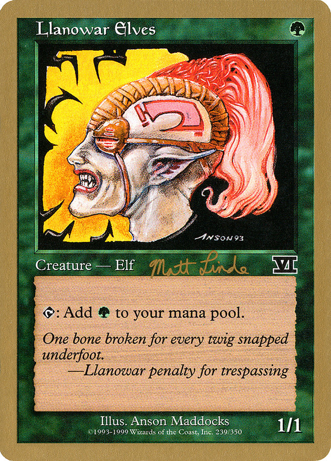 Llanowar Elves - [Retro Frame] World Championship Decks 1999 (WC99)