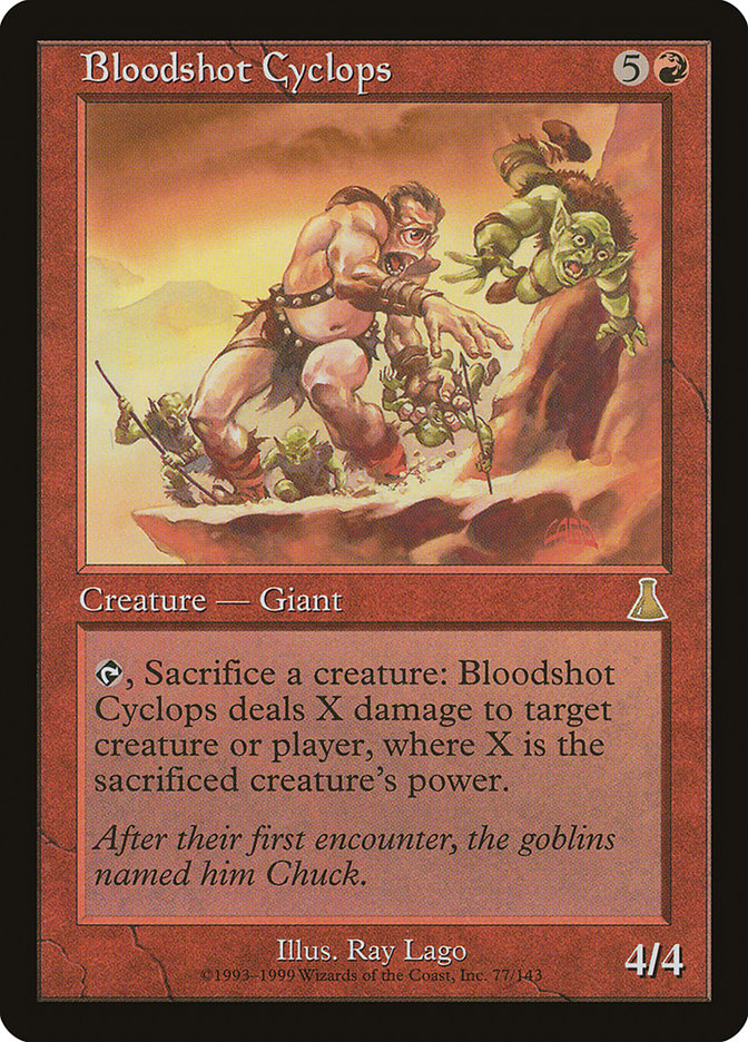 Bloodshot Cyclops - Urza's Destiny (UDS)