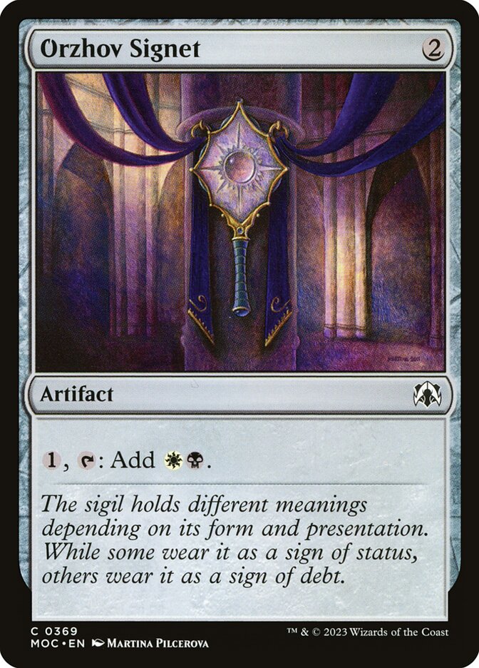 Orzhov Signet - March of the Machine Commander (MOC)
