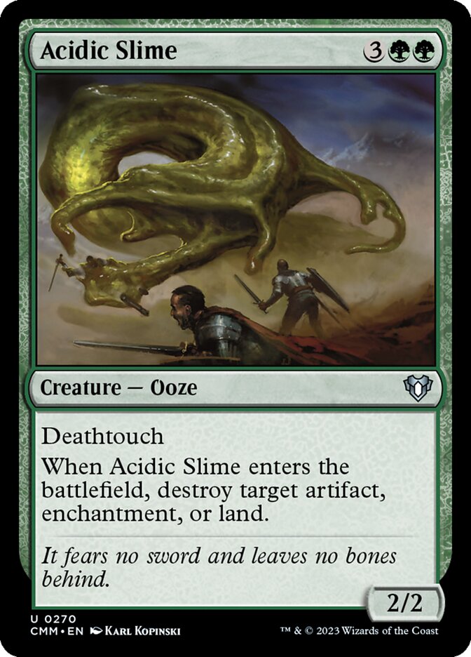 Acidic Slime - [Foil] Commander Masters (CMM)
