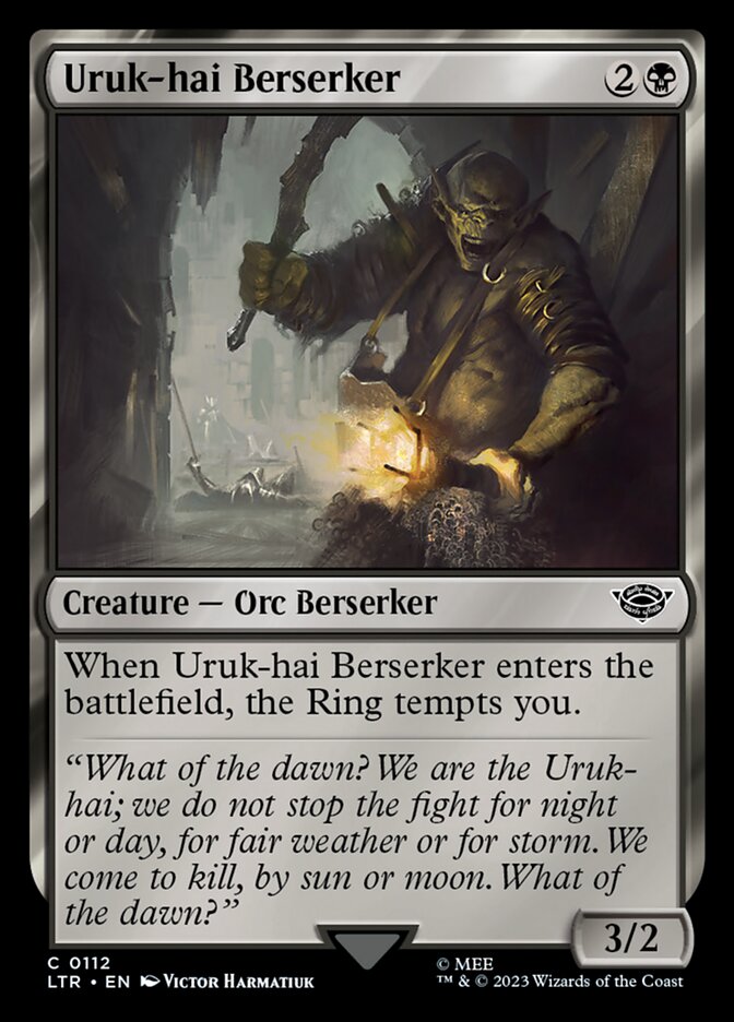 Uruk-hai Berserker - [Foil] The Lord of the Rings: Tales of Middle-earth (LTR)