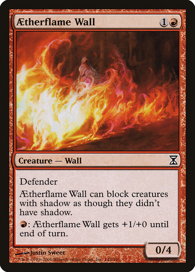 Aetherflame Wall - [Foil] Time Spiral (TSP)