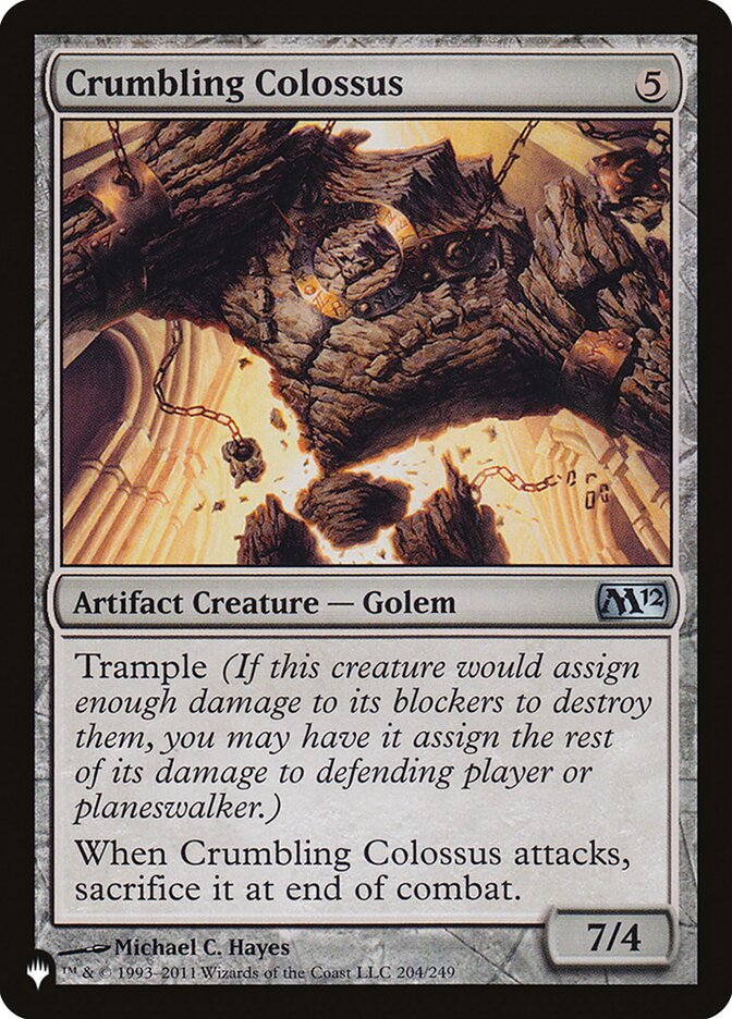 Crumbling Colossus - The List (PLIST)