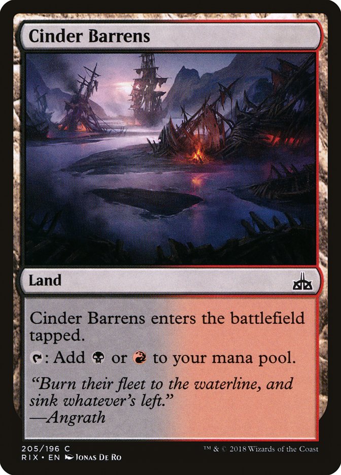 Cinder Barrens - Rivals of Ixalan (RIX)