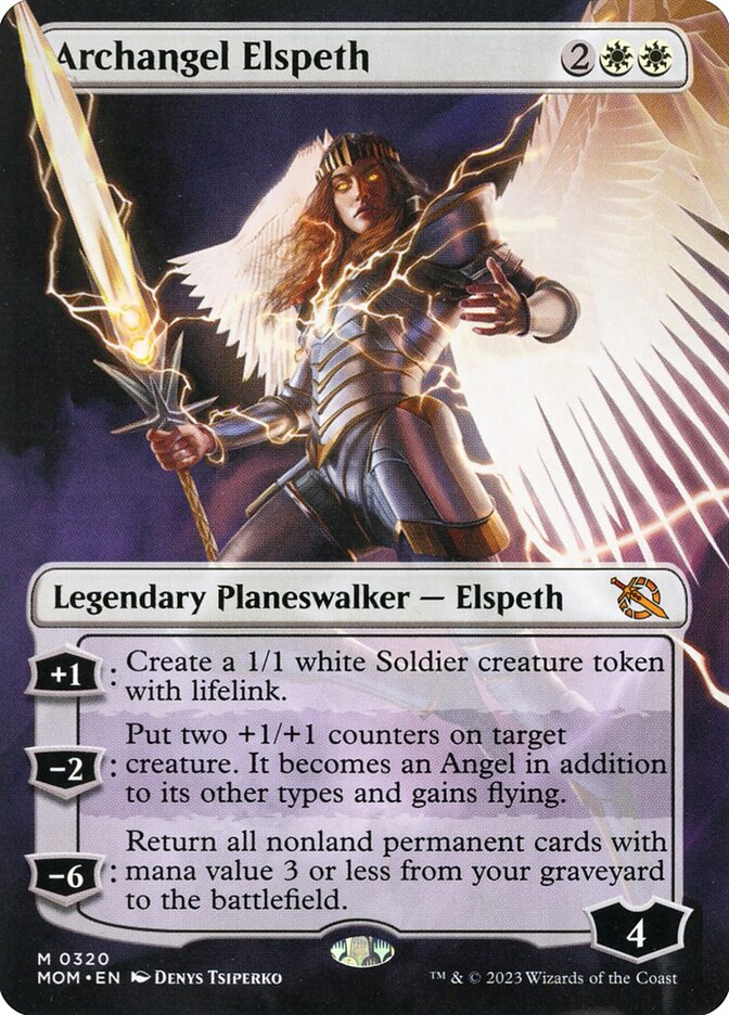 Archangel Elspeth - [Borderless] March of the Machine (MOM)
