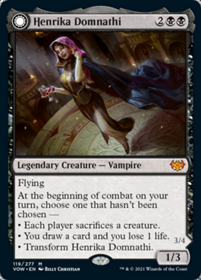 Henrika Domnathi // Henrika, Infernal Seer - [Foil] Innistrad: Crimson Vow (VOW)