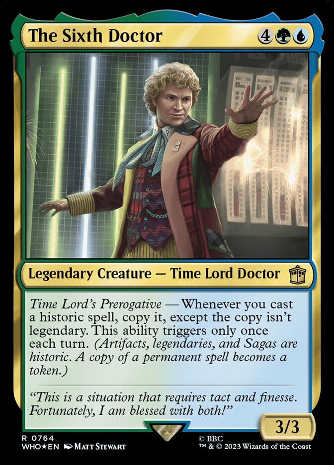 The Sixth Doctor - [Surge Foil] Doctor Who (WHO)