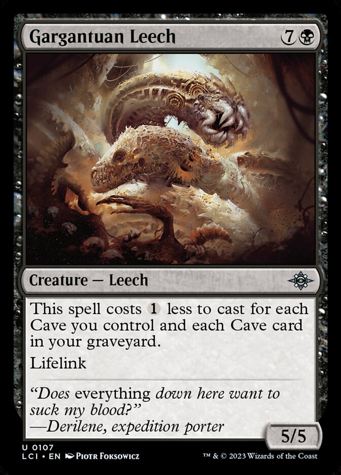 Gargantuan Leech - [Foil] The Lost Caverns of Ixalan (LCI)