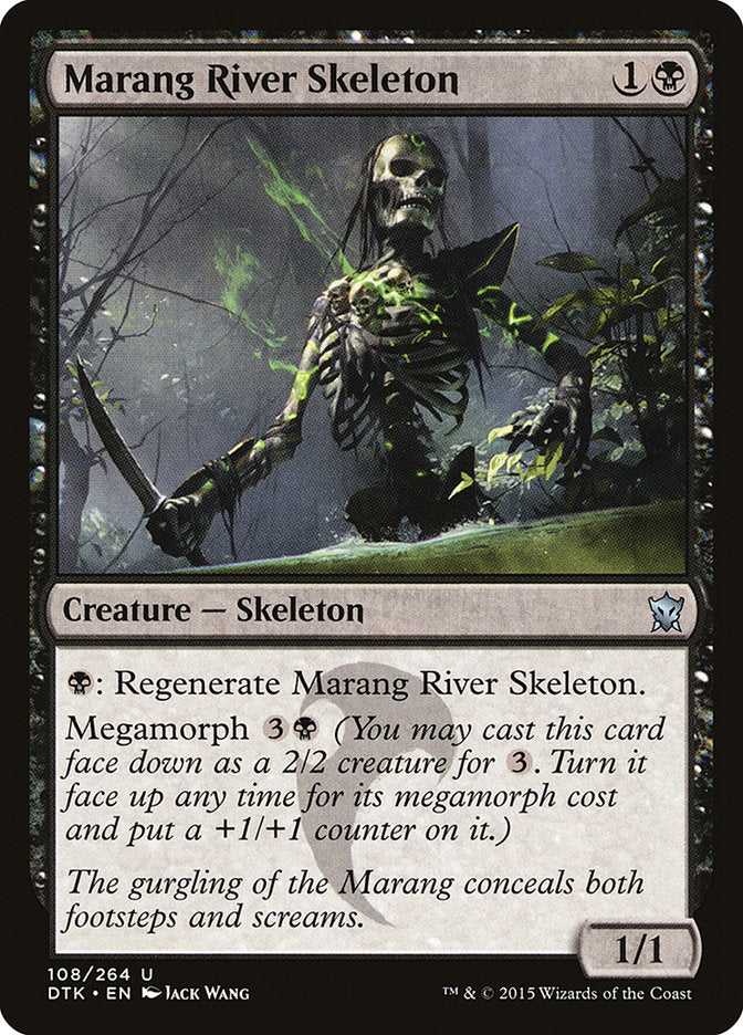 Marang River Skeleton - [Foil] Dragons of Tarkir (DTK)