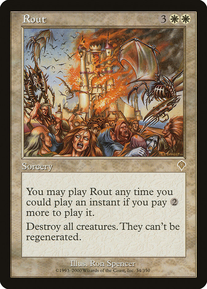 Rout - [Foil, Retro Frame] Invasion (INV)