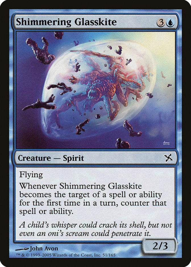 Shimmering Glasskite - [Foil] Betrayers of Kamigawa (BOK)