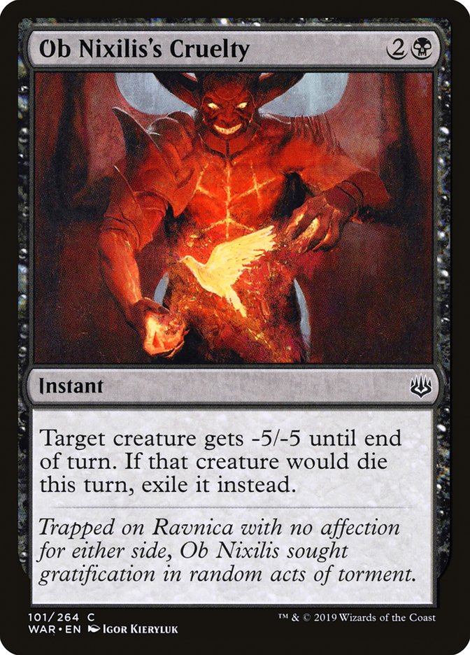 Ob Nixilis's Cruelty - [Foil] War of the Spark (WAR)