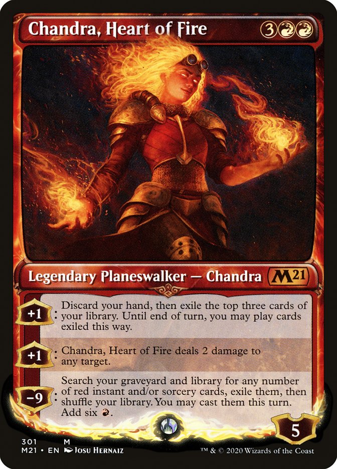 Chandra, Heart of Fire - [Foil, Showcase] Core Set 2021 (M21)