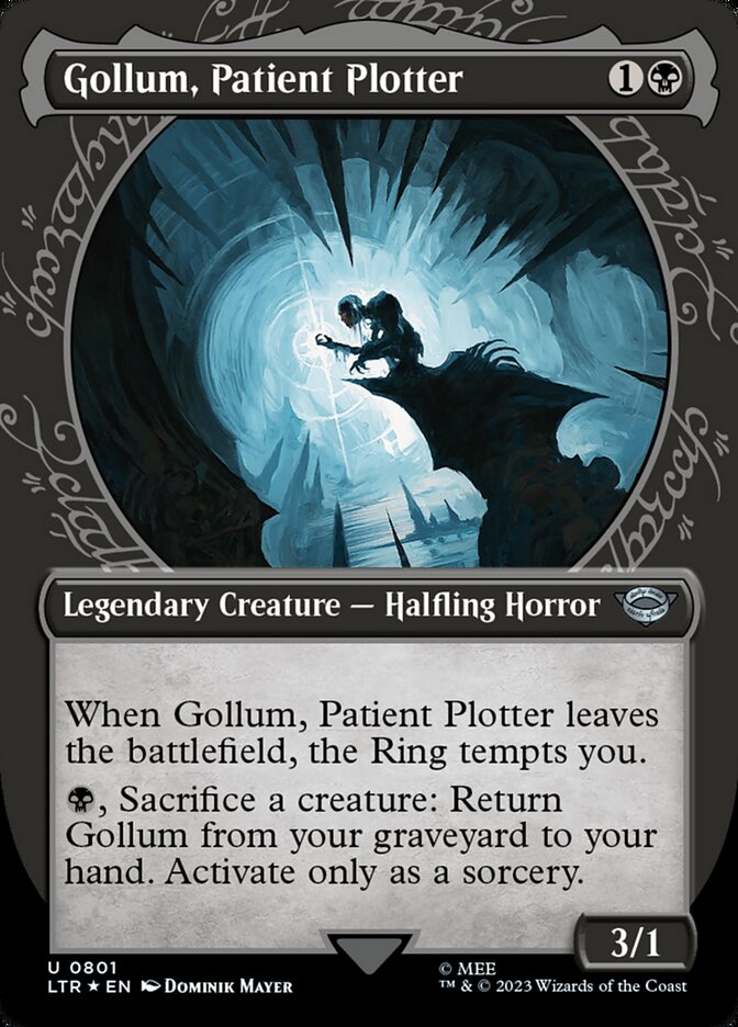 Gollum, Patient Plotter - [Surge Foil, Showcase Scroll] The Lord of the Rings: Tales of Middle-earth (LTR)